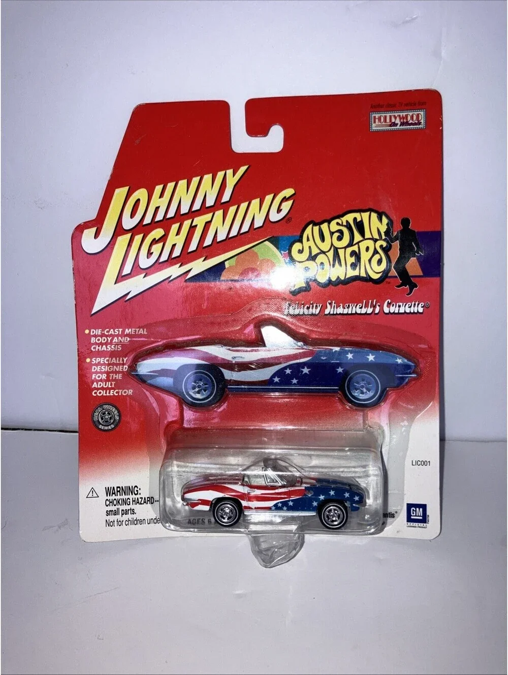 VINTAGE 2001 Johnny Lightning Austin Powers 1965 Corvette 1:64 Diecast NEW